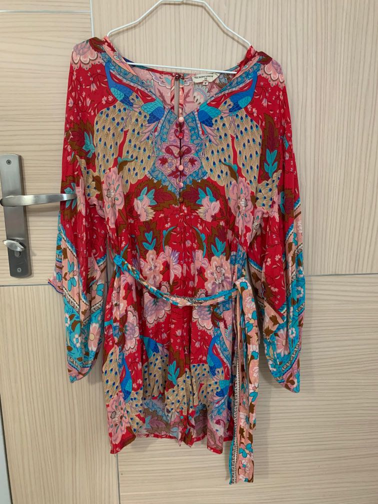 Free People Home Made Printed Romper Women S Fashion Clothes