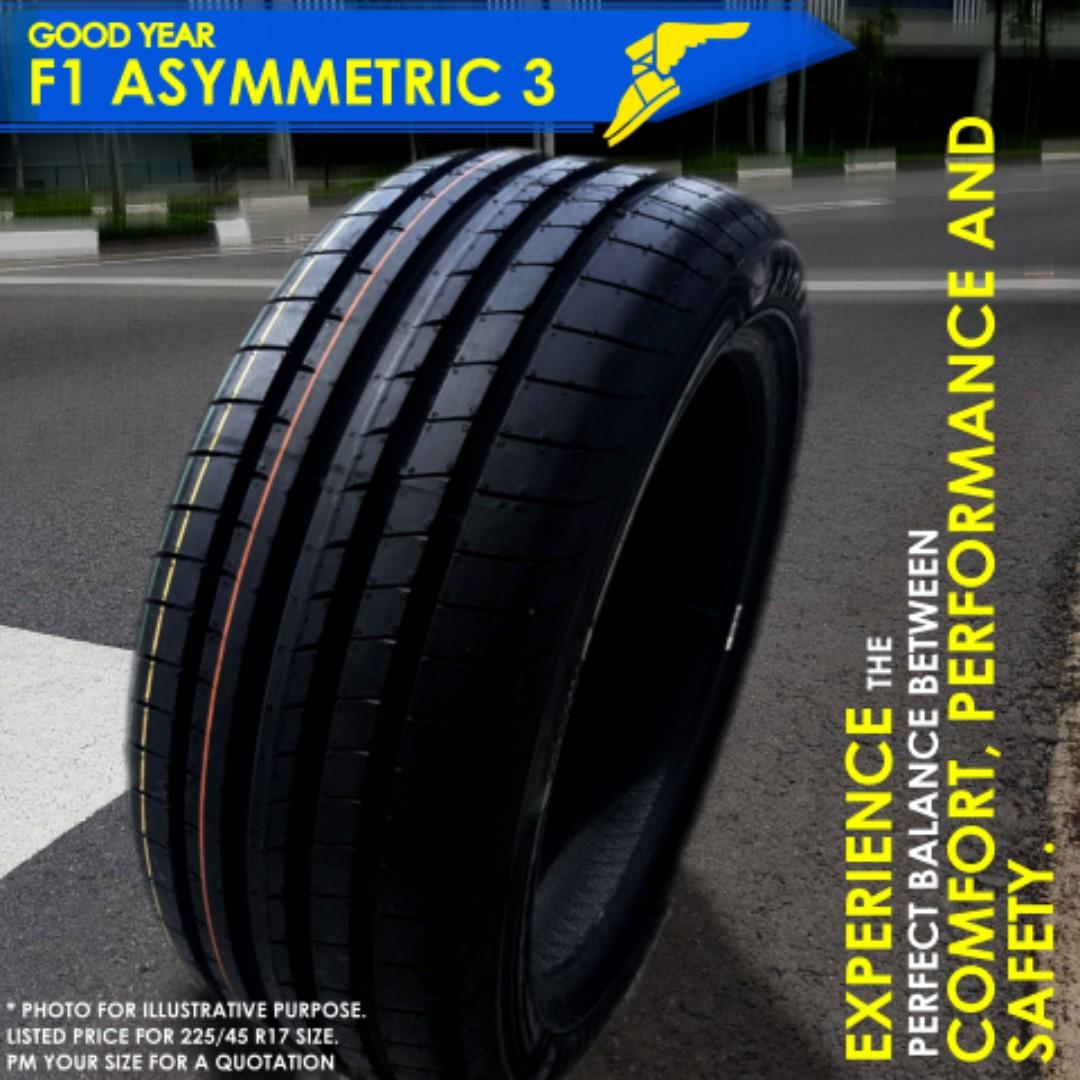 Goodyear F1 Asymmetric 3 F1a3 Tyre 235 45 R17 Car Accessories Tyres Rims On Carousell