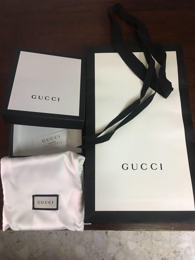 gucci box and bag