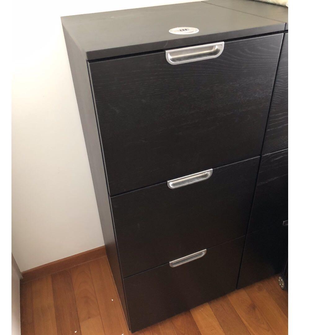 Ikea Galant Lockable Filing Cabinet Furniture Shelves Drawers