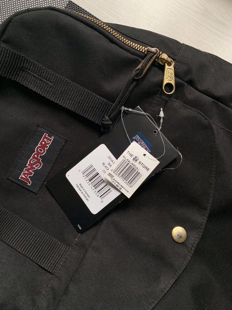 Jansport Marley Black Gold Women s Fashion Bags Wallets Backpacks on Carousell