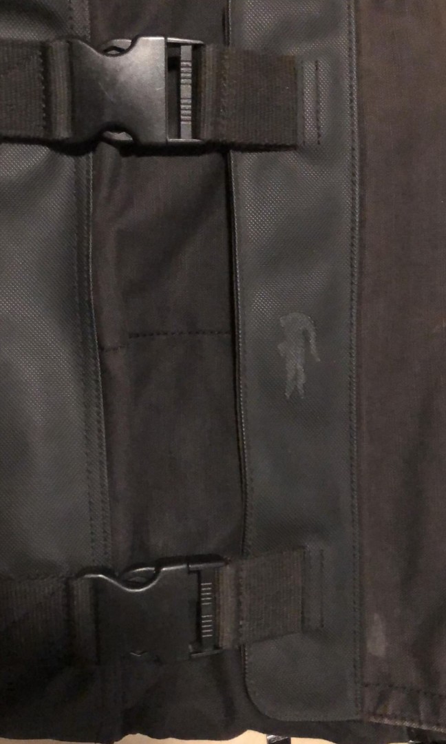lacoste black sling bag