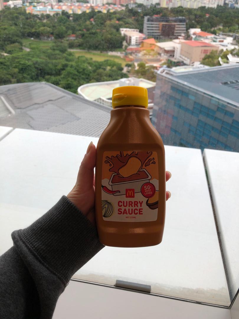 MCDONALDS CURRY SAUCE BOTTLE, Food & Drinks, Spice & Seasoning on Carousell