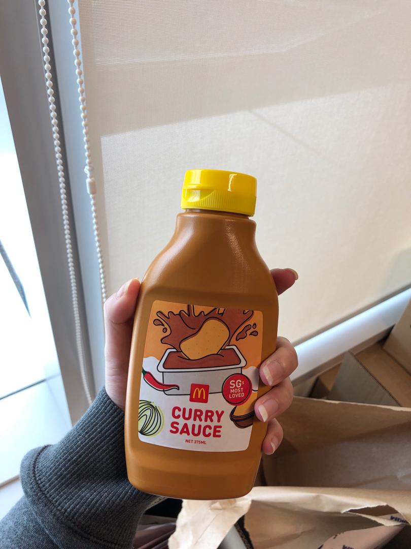 MCDONALDS CURRY SAUCE BOTTLE, Food & Drinks, Spice & Seasoning on Carousell