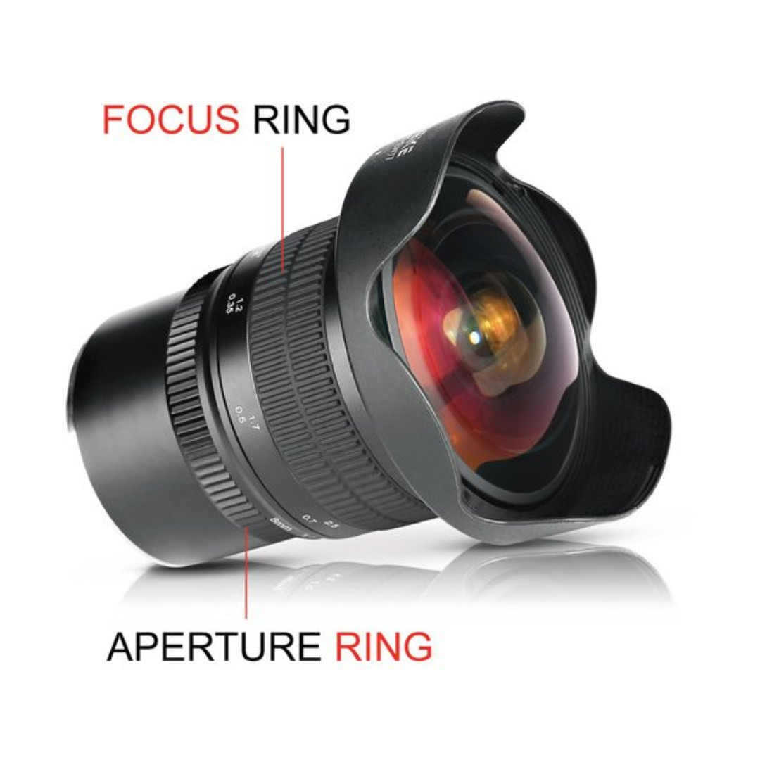 Meike 8mm f3.5 Fisheye Lens (Sony E, Fujifilm X, Canon EOS M, M4/3 Mount)