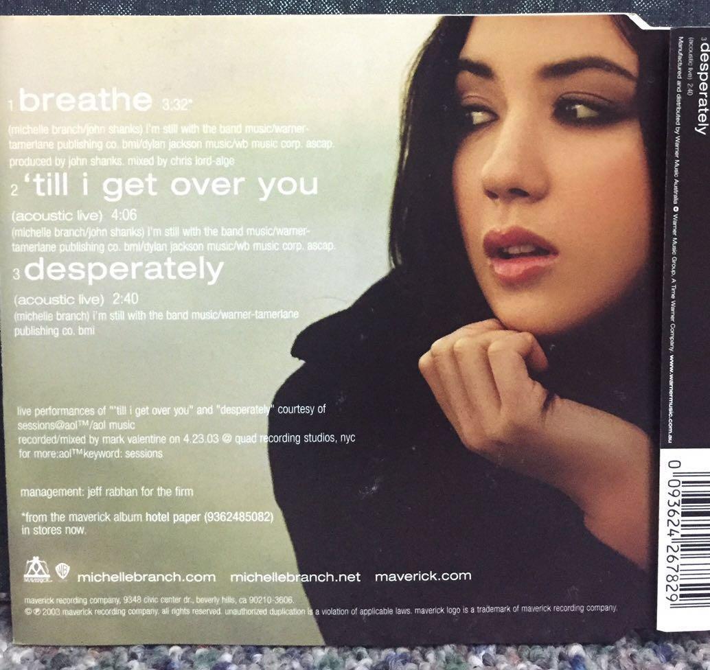 Michelle Branch Breathe Cd Single Hobbies Toys Music Media Cds Dvds On Carousell