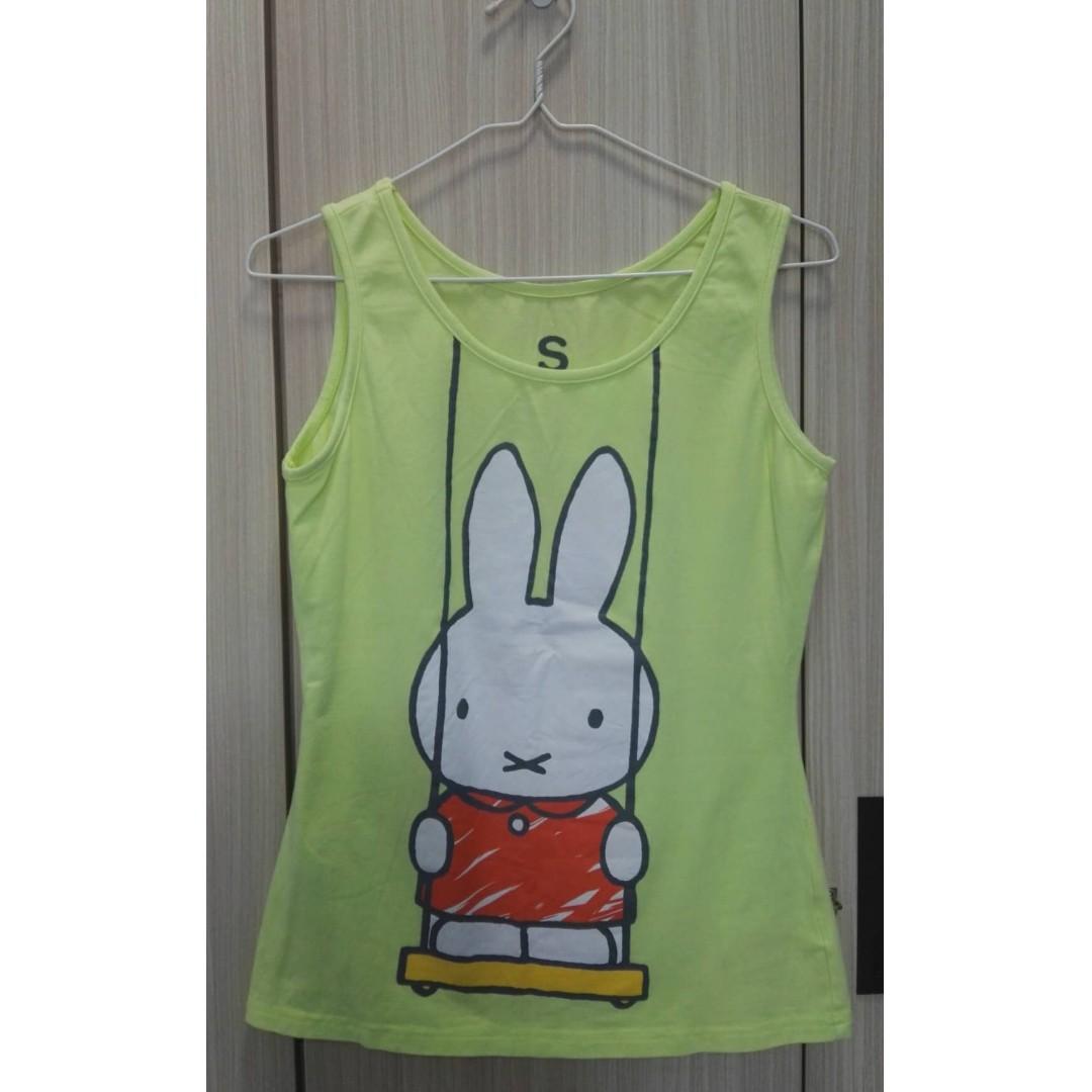 Miffy Neon Yellow Tank Top Women S Fashion Clothes Tops On