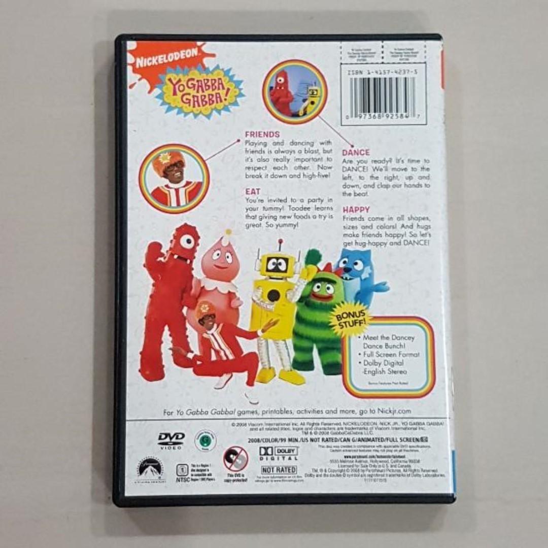 Nickelodeon Yo Gabba Gabba! The Dancey Dance Bunch, DVD, Kids, Music