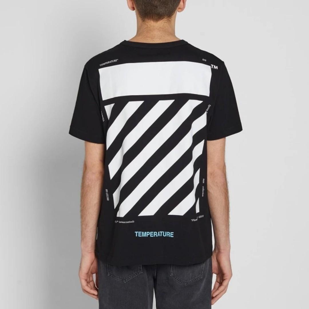 Off white shop diagonal temperature tee