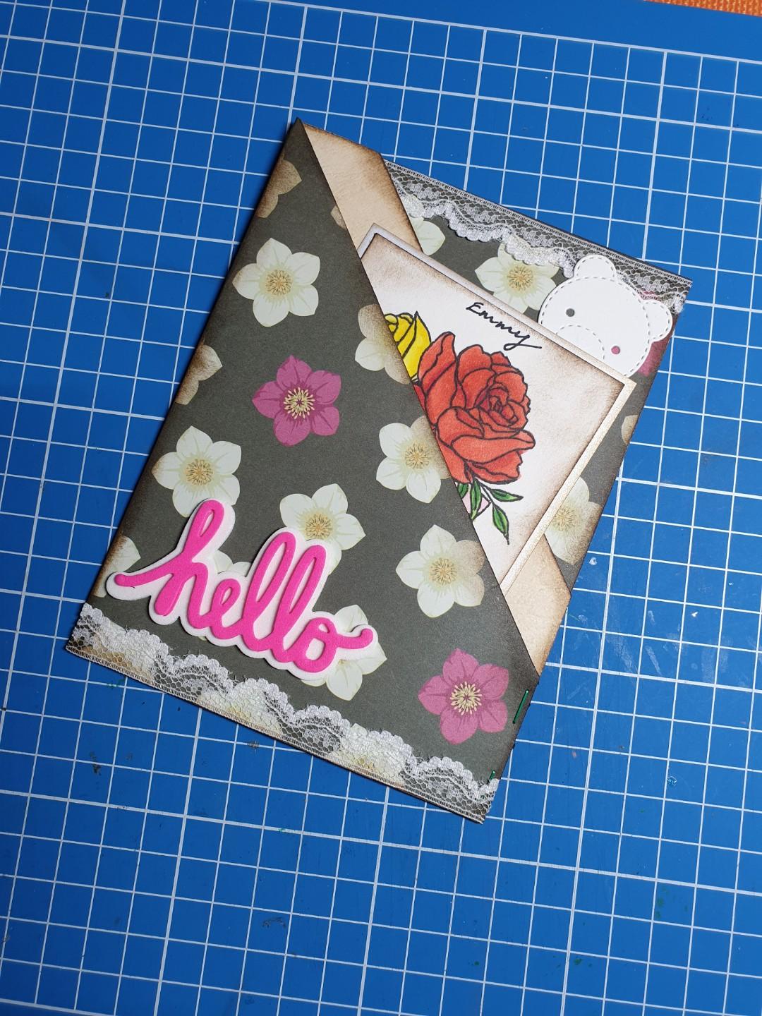 Personalised card/note holder (Category: Travel Essentials & Accessories) located in Singapore. Submitted by foobloom (Listing ID 231714272, Image 3). Description: Choose the design of holder and then add name / greeting to suit the occasion. Every card is priced at $2 each (add a bit more if design is more complicated) and every card holder is definitely unique. Not found in stores too! So get one now or order in advance for Christmas, birthday 