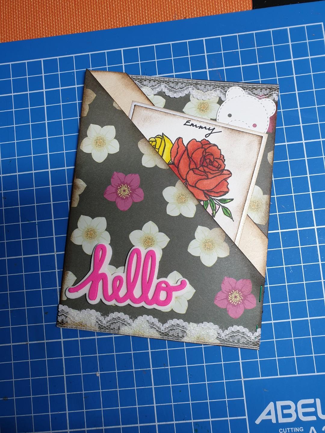 Personalised card/note holder (Category: Travel Essentials & Accessories) located in Singapore. Submitted by foobloom (Listing ID 231714272, Image 1). Description: Choose the design of holder and then add name / greeting to suit the occasion. Every card is priced at $2 each (add a bit more if design is more complicated) and every card holder is definitely unique. Not found in stores too! So get one now or order in advance for Christmas, birthday 