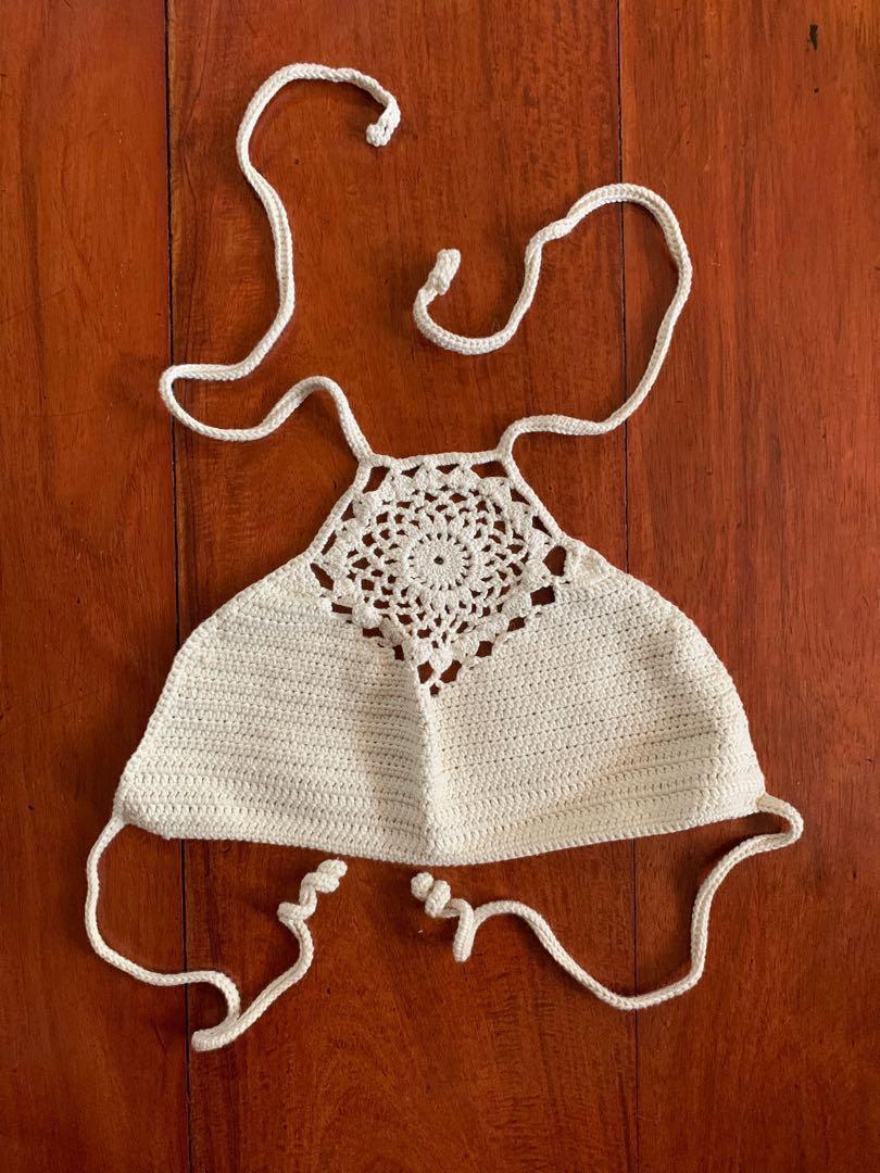 Purple Beetle crochet top (Category: Others Tops) located in Makati City. Submitted by _stepau (Listing ID 229938321, Image 1). Description: Purple Beetle crochet top (free size) Bought from the Purple Beetle website. Only worn once. Original price: Php800 Selling for: Php300 + Grab fee.