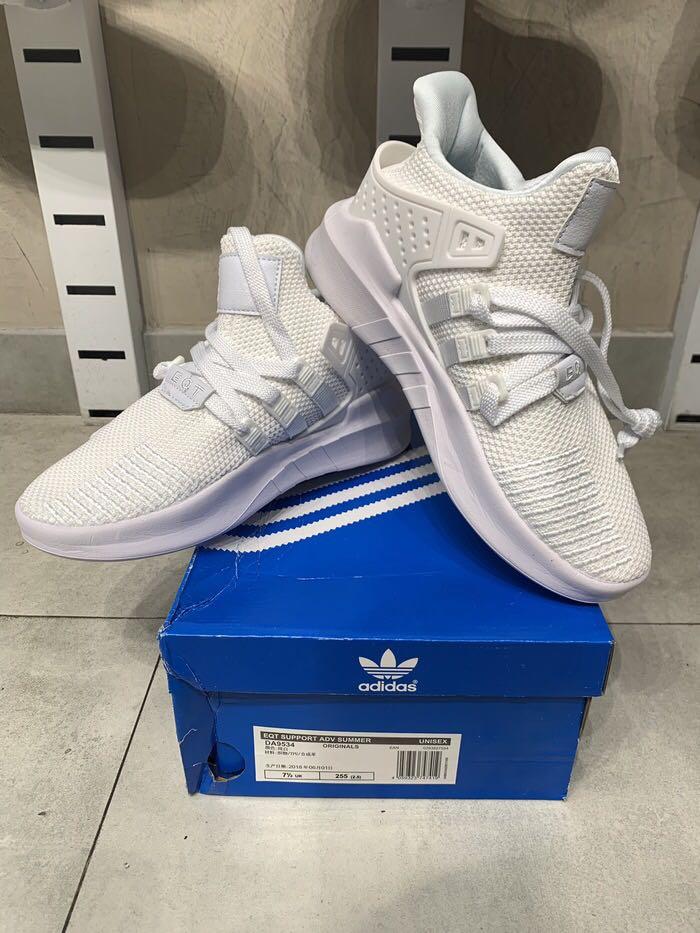 Sepatu Adidas EQT Bask Adv White Perfect Pairs Fesyen Pria Sepatu Sneakers di Carousell