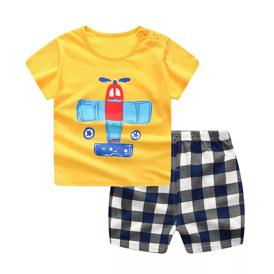Set Striped Baby Boy Clothes Summer Newborn Baby Boy Clothes Set
