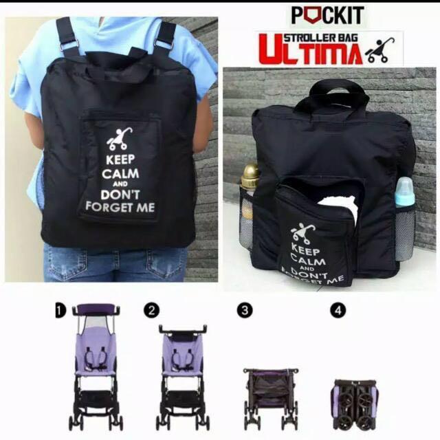 Stylish Pockit Stroller Backpack ULTIMA Bag (Ready Stock) Fits Pockit Plus Backpack, Babies
