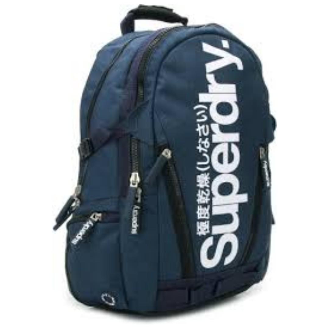 superdry backpack blue