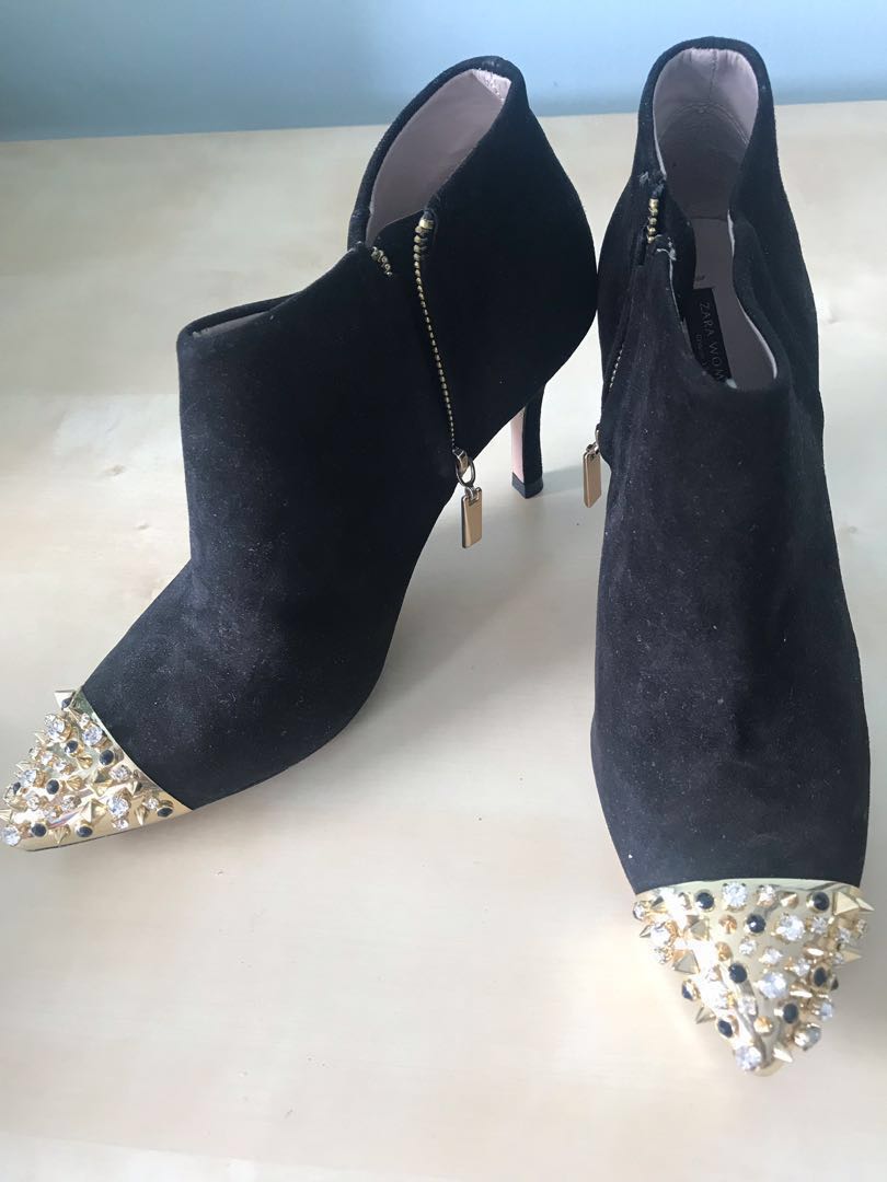 zara basic ankle boots