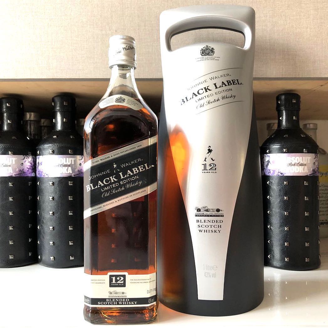 2005 Johnnie Walker Black Label Mclaren Silver Edition W F1 Packaging Food Drinks Beverages On Carousell