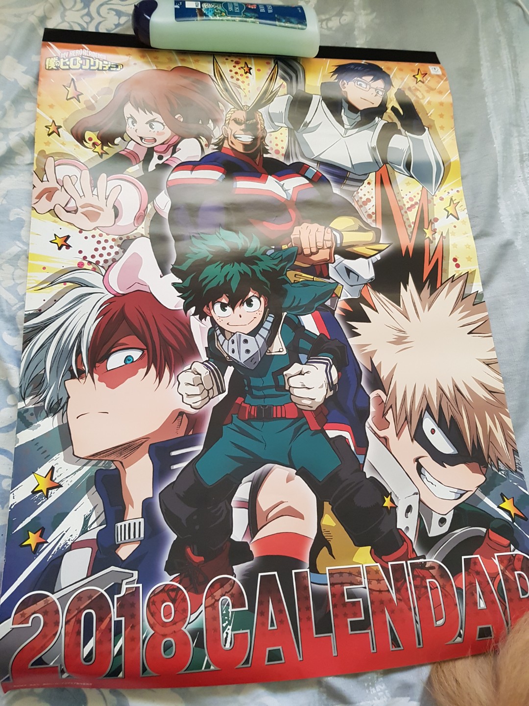 2018 Boku no Hero Academia calendar, Hobbies & Toys, Memorabilia