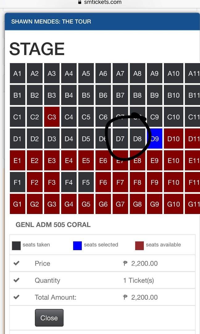 2 Ga Shawn Mendes Manila 2019 Tickets Vouchers Event Tickets On Carousell