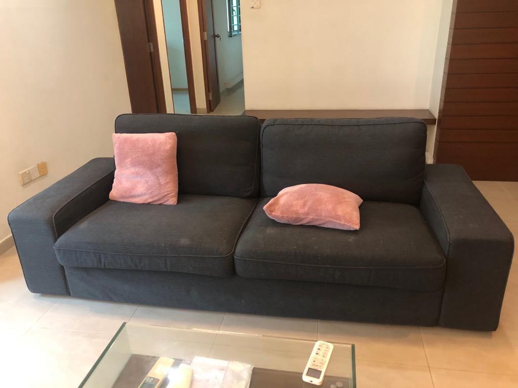 3seater Sofa Ikea Sofa 230l 95w 66 H Furniture Sofas On Carousell