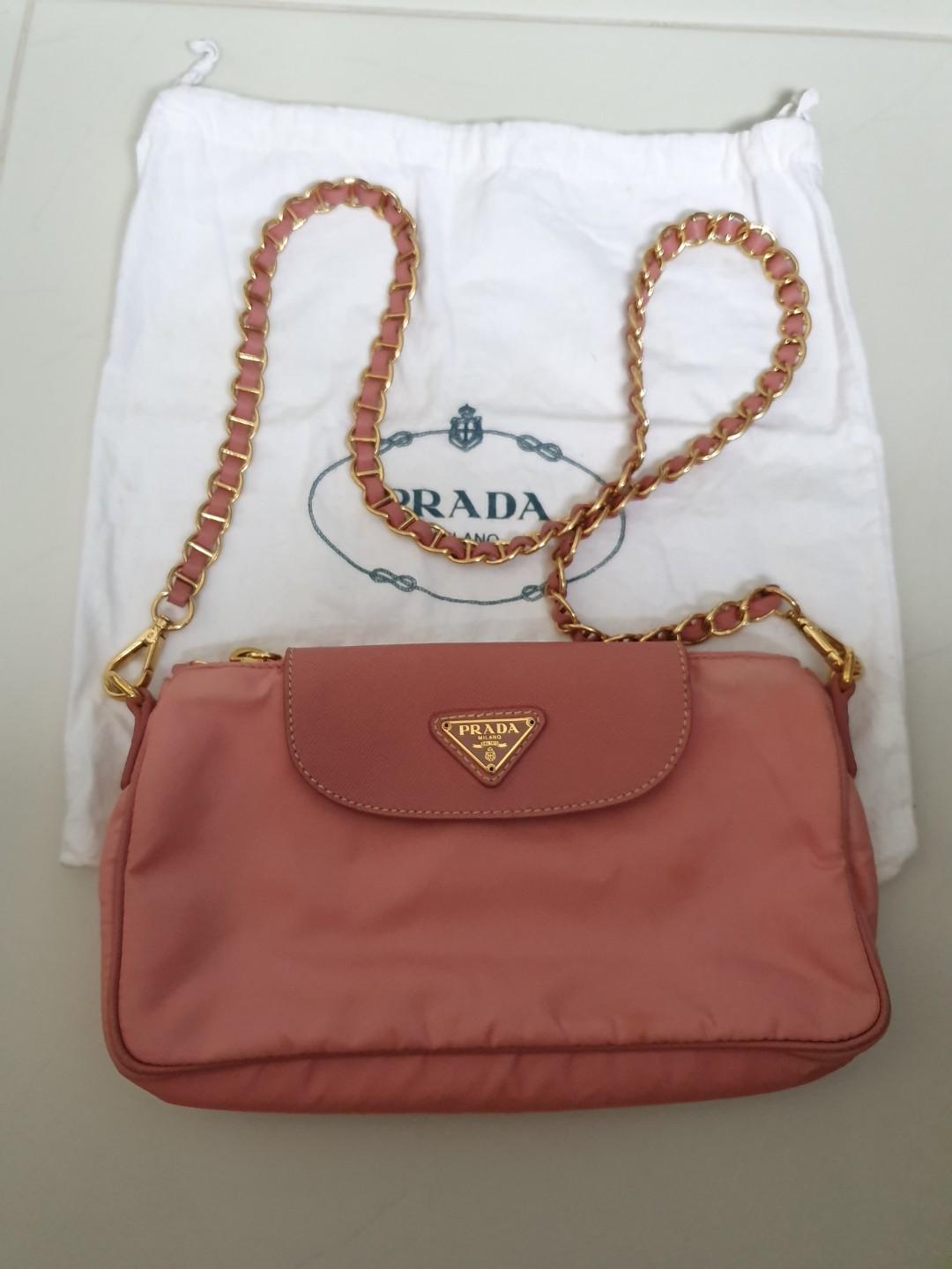 prada chain sling bag