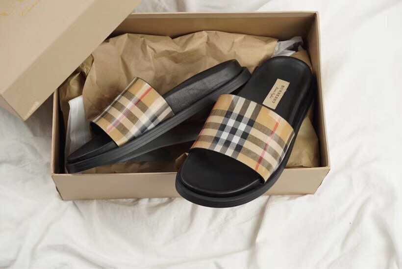 Burberry women's ashmore vintage check pool slides new arrivals