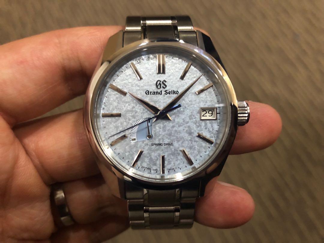 Brand New Grand Seiko Ice Blue Snowflake USA Edition SBGA387, Luxury,  Watches on Carousell