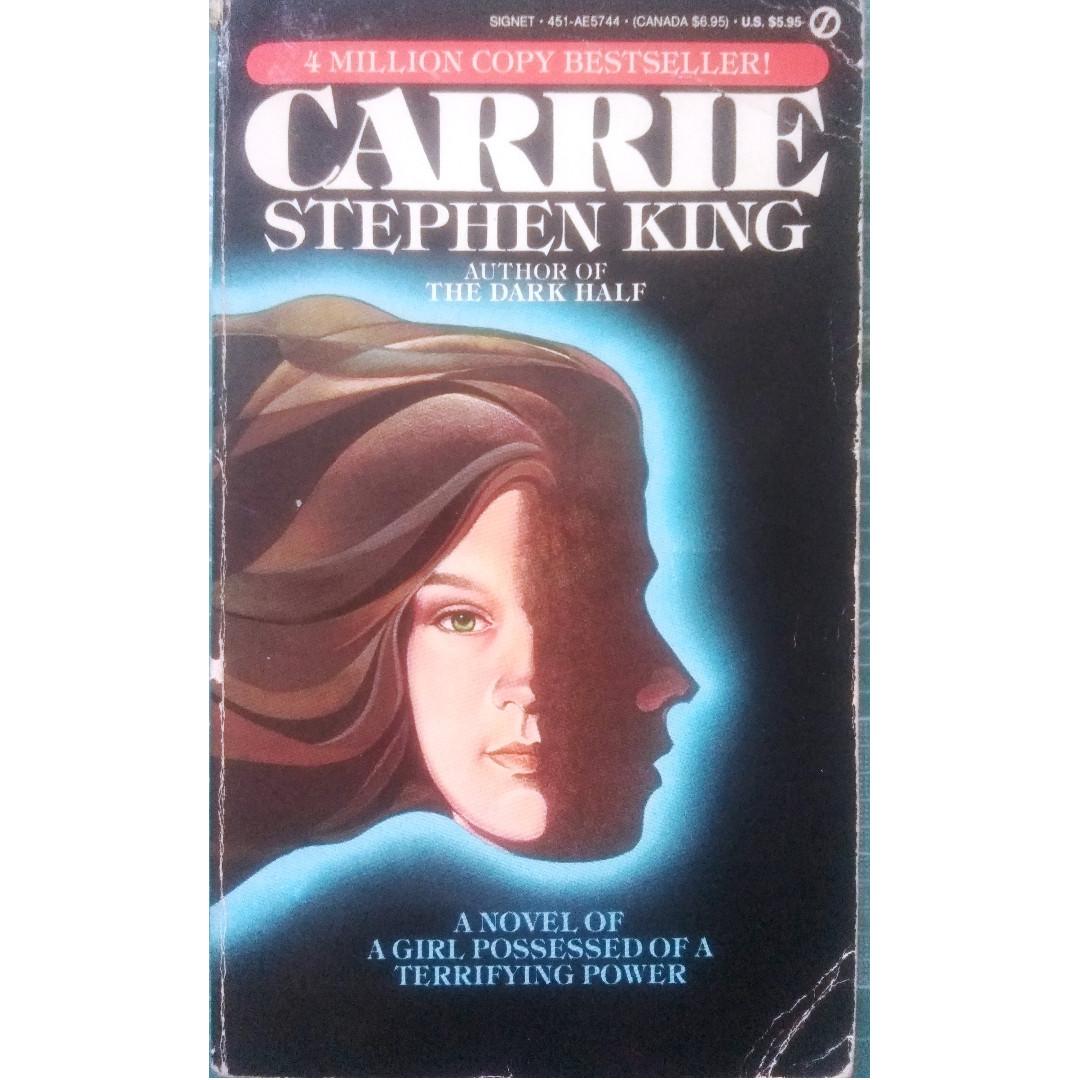Carrie By Stephen King Horror Books Stationery Fiction On Carousell