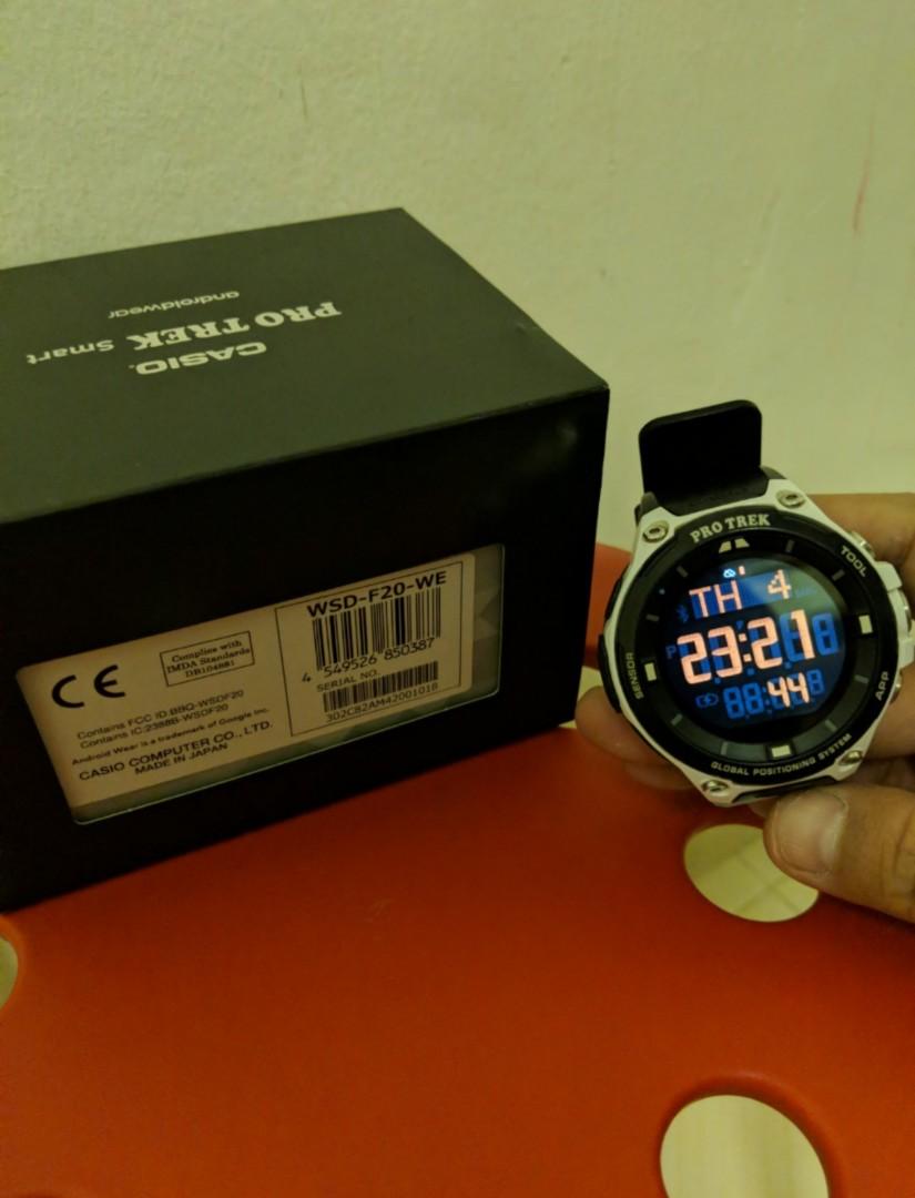 Casio Protrek WSD F20 Google Android Wear OS Smartwatch