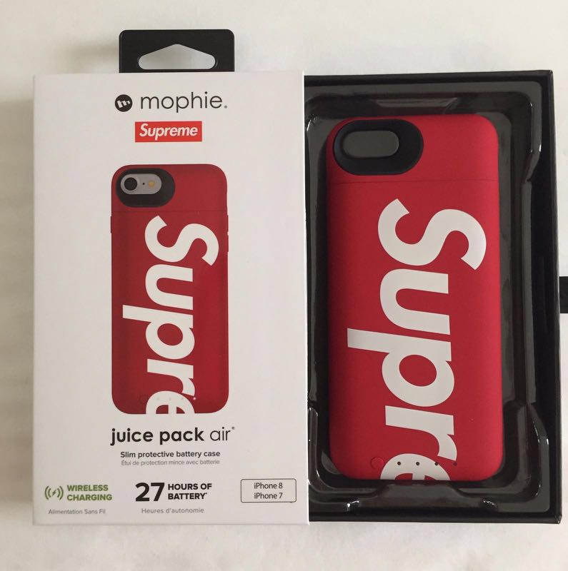 CLEARANCE] Supreme Mophie Case - Iphone 7/8 - Red, Mobile Phones