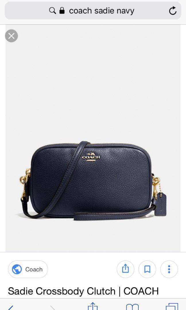 blue coach crossbody bag