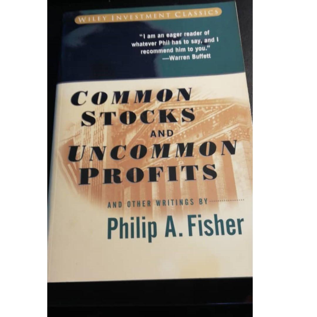 Common Stocks And Uncommon Profits Philip A Fisher Books