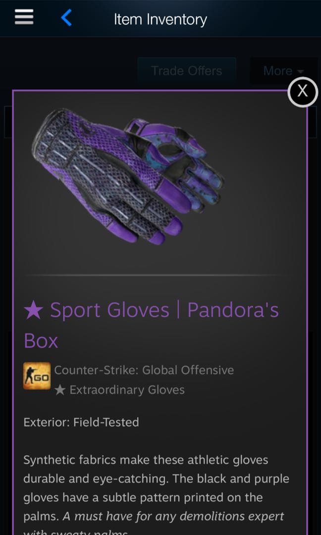 CSGO 手套★ Sport Gloves Pandora's Box 潘朵拉之盒, 電子遊戲, 遊戲機配件, 互動遊戲Figure