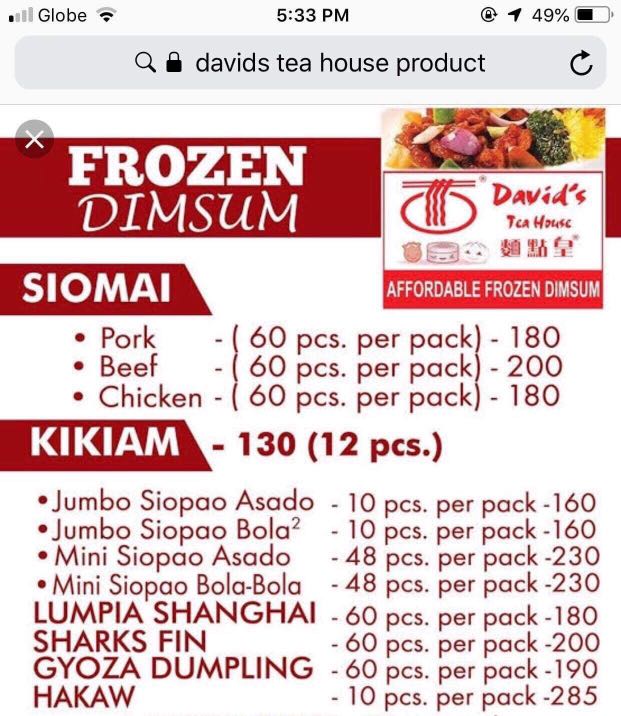 David’s tea house products, Food & Drinks, Fresh Produce on Carousell