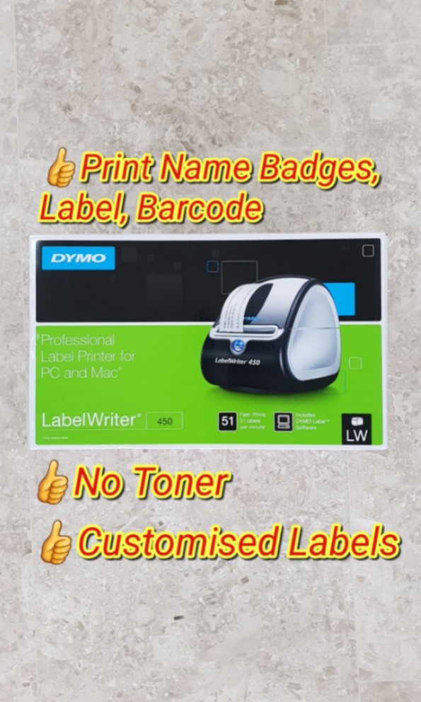 dymo 450 barcode labels
