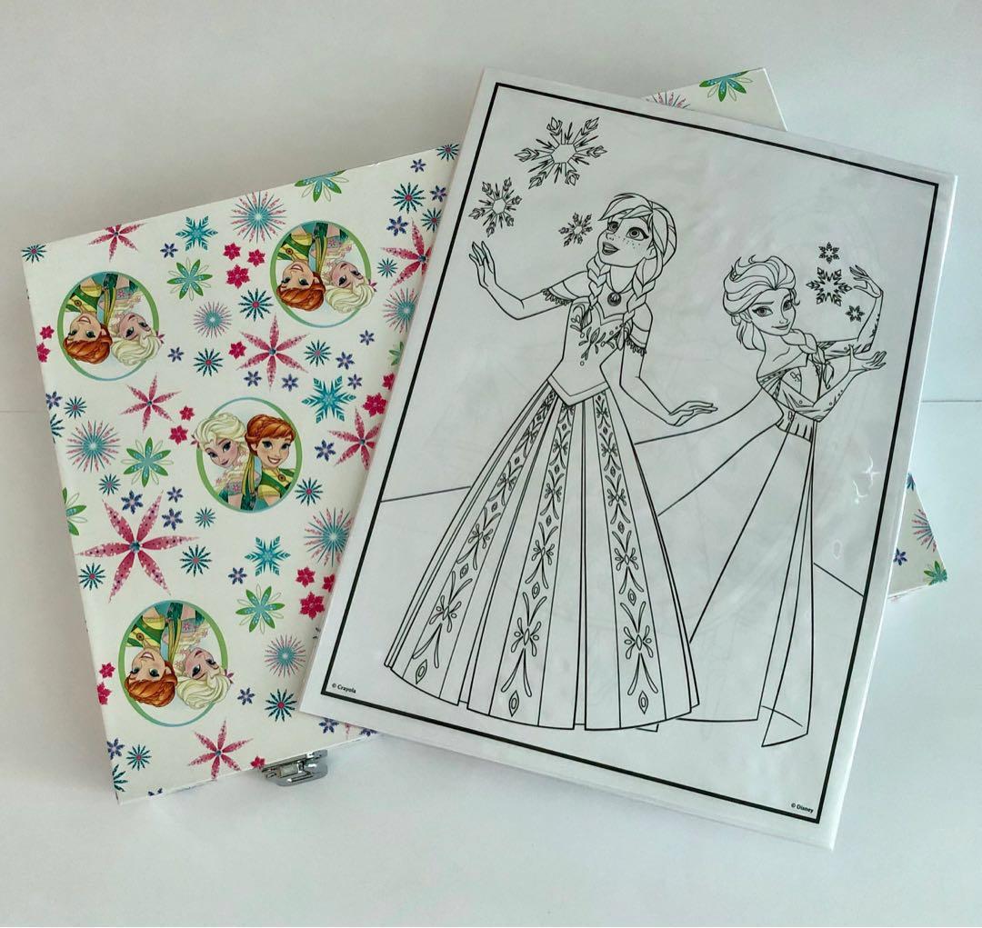 Frozen Disney Princess Elsa Anna Crayola Colors Pens Pencils