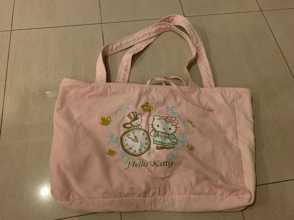 hello kitty canvas tote bag