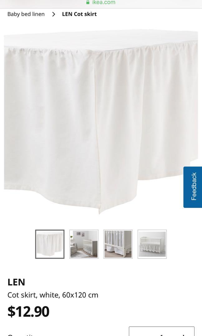 cot valance ikea