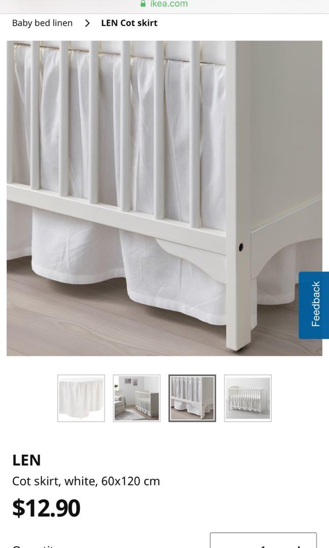 cot valance ikea
