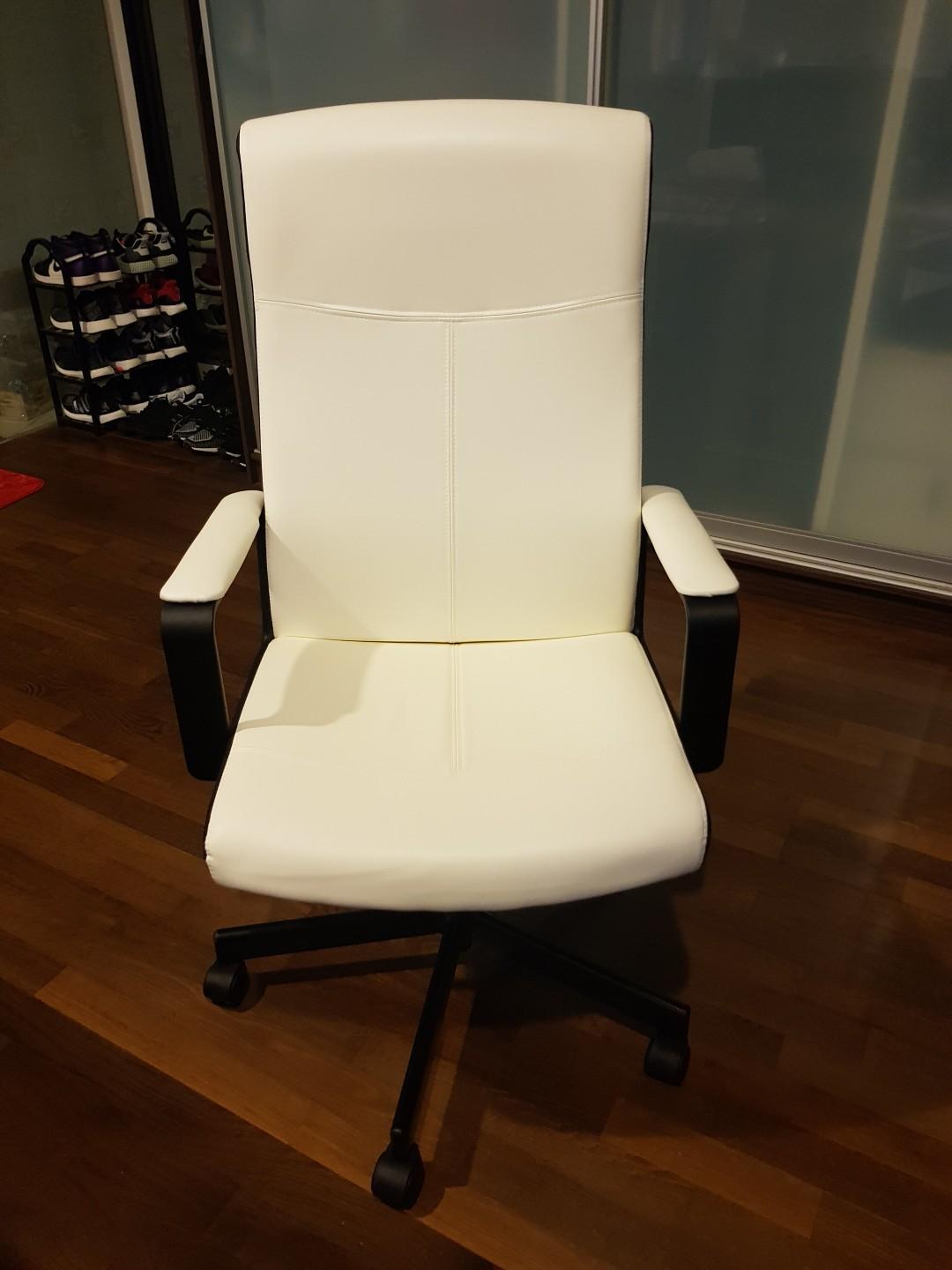 Ikea Millberget White Office Chair, Furniture & Home Living