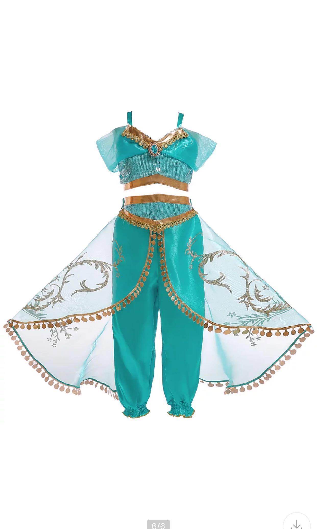 Instock Aladdin Princess Jasmine Dress 4 9yrs Old Jasmine Constume Babies Kids Girls Apparel 4 To 7 Years On Carousell