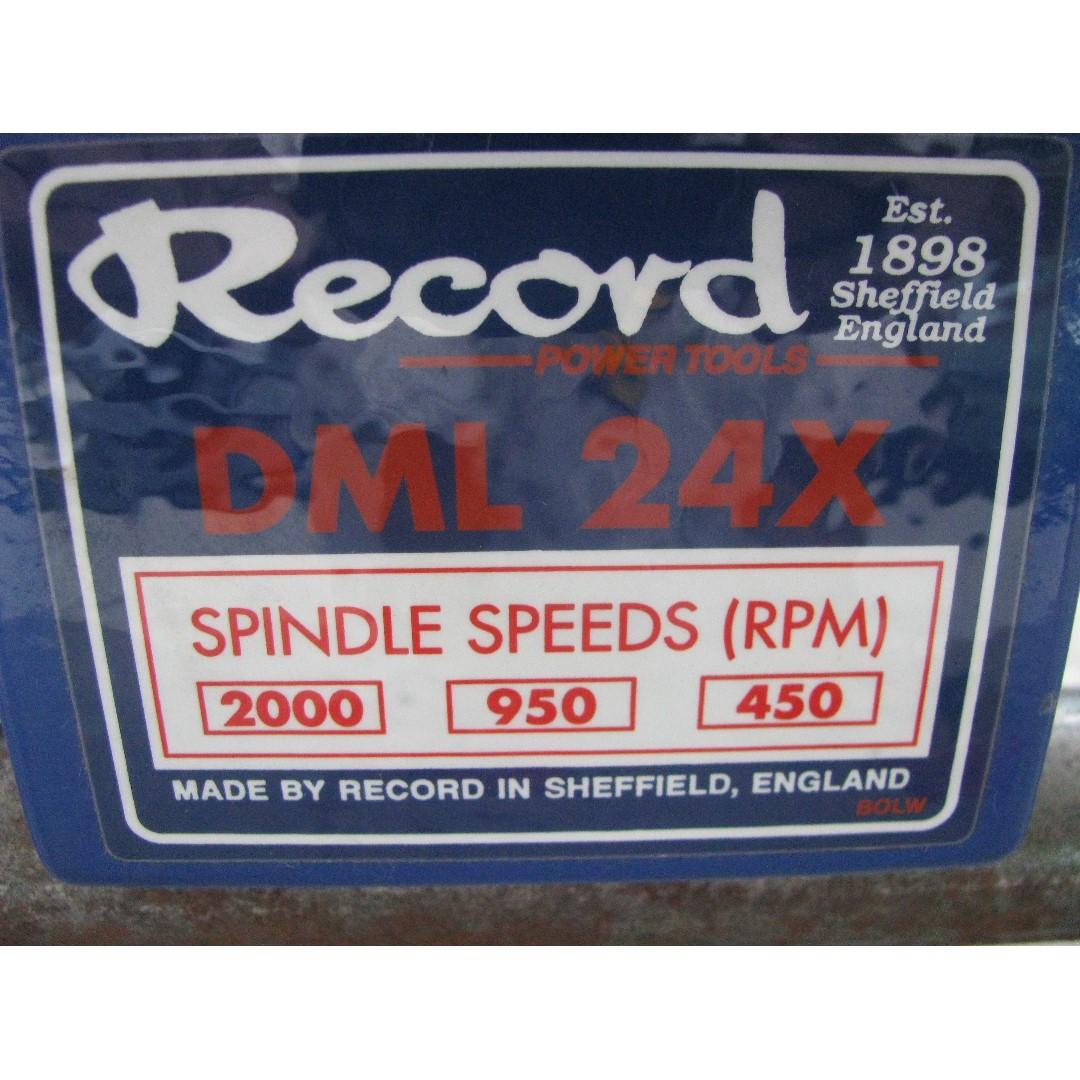 Lathe Wood Dml 24x Record Made In England New Old Stock