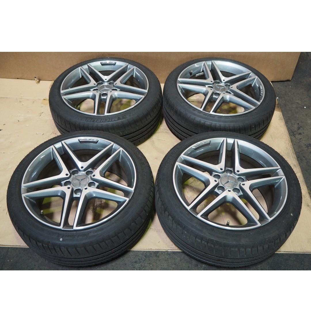 MERCEDES W176 A45 AMG PORT RIMS WITH TYRES 18'', Car Accessories, Tyres ...