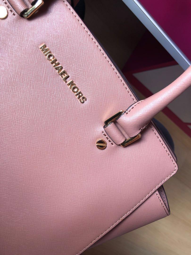 Michael Kors Selma Handbag Dusty Rose Women s Fashion Bags