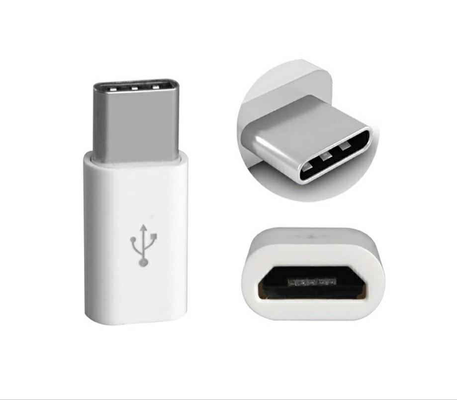 Adaptor Micro Usb Female To Type C Male White Adapter Mobile Phones Tablets Mobile Tablet Accessories Mobile Accessories On Carousell