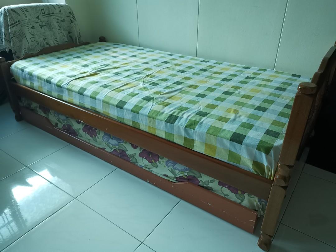 Moving Out Sale Solid Wood Single Bed Frame Furniture Beds