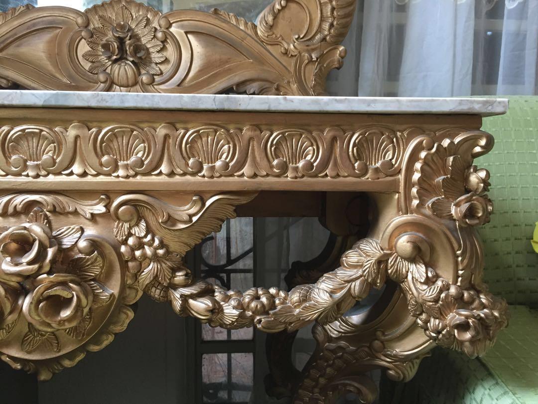 Classic Mirror Huge with Marble (Category: Mirrors) located in Manila. Submitted by mark88821 (Listing ID 181009600, Image 3). Description: mirror large with marble With intricate details and carvings Great as center piece for houses Price still negotiable send me a message Thanks.