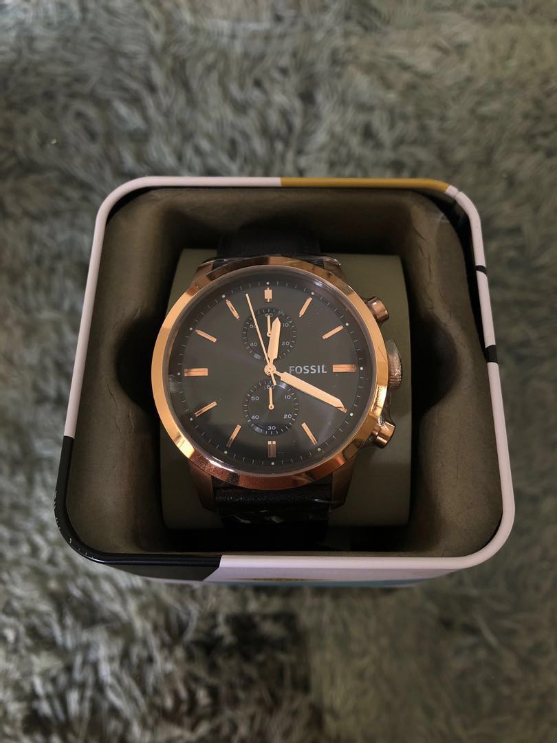 New Authentic Fossil FS5097 Townsman Chronograph Leather Watch With Warranty Mobile Phones Gadgets Wearables Smart Watches on Carousell