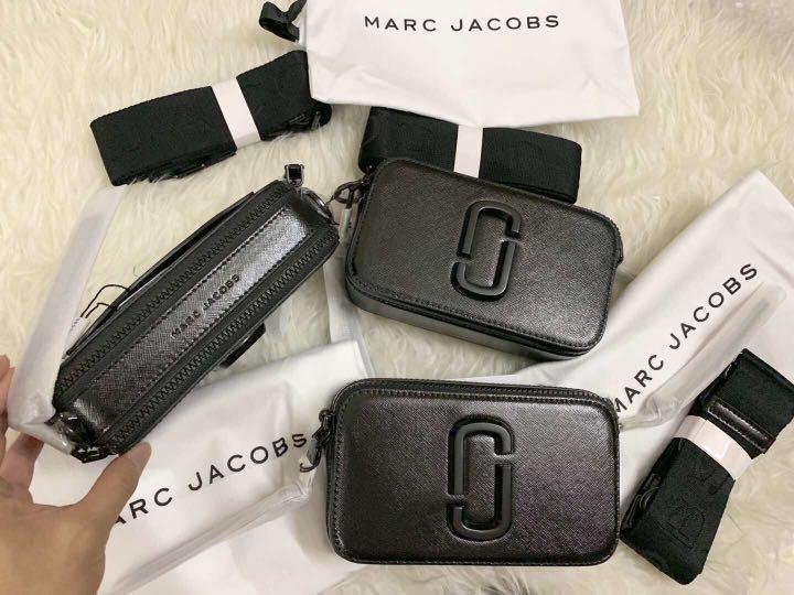 Marc Jacobs Dtm Snapshot Bag In Black
